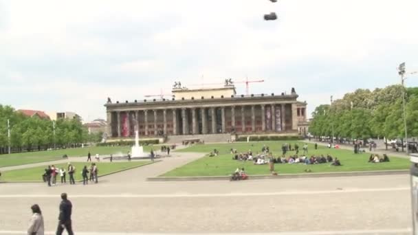 Berlin Almanya Nisan 2014 Altes Müzesi Eski Müze Berlin Tarihi — Stok video