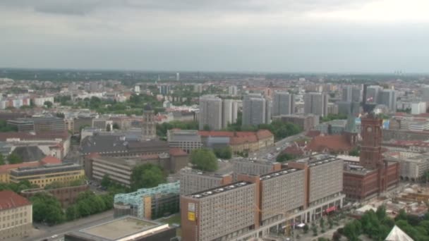 Top Widok Budynki Ulice Berlina — Wideo stockowe