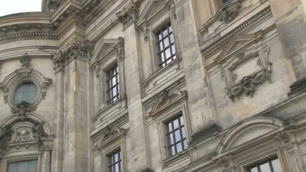 Crosses Statues Bas Reliefs Building Berlin Cathedral Museum Island Berlin — Stock Video