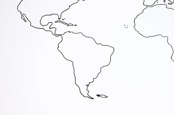 El mapa del mundo — Foto de Stock