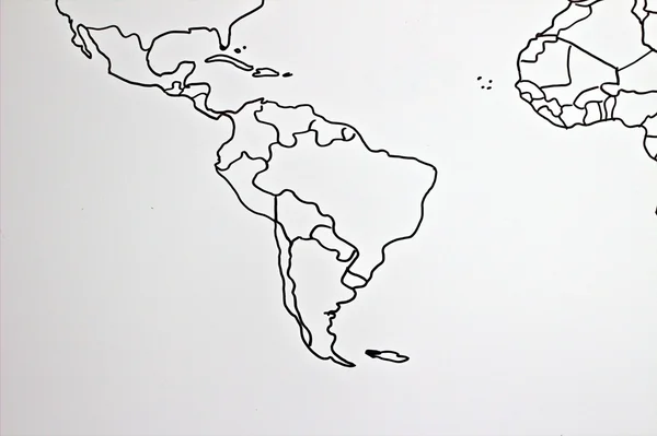 El mapa del mundo — Foto de Stock