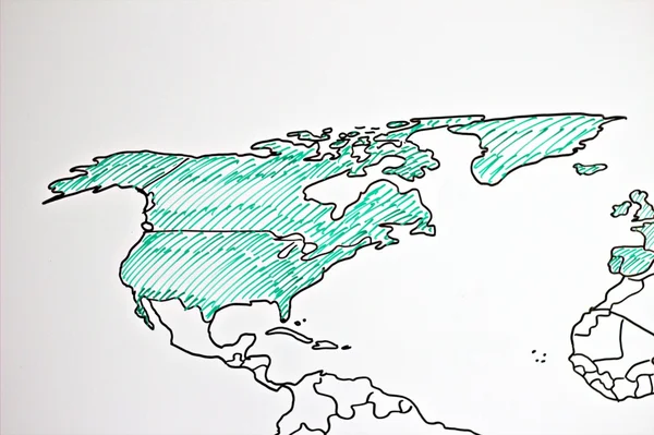 El mapa del mundo — Foto de Stock