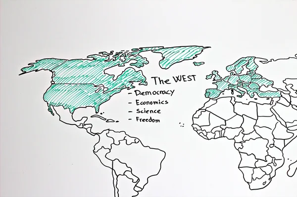 El mapa del mundo — Foto de Stock