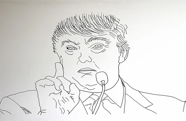 Dibujo de políticos americanos — Foto de Stock