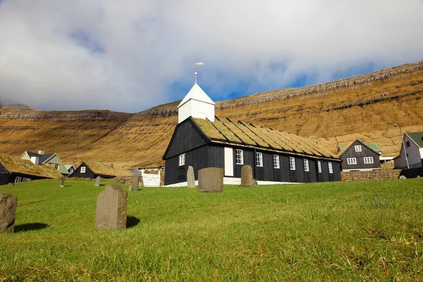 Antigua iglesia en las Islas Feroe — Foto de Stock