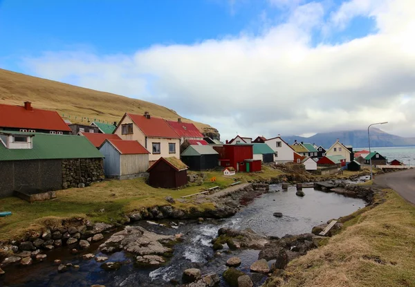 Povaha Faerských ostrovů v letním dni — Stock fotografie