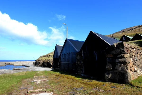 Gamla hus i Färöarna — Stockfoto