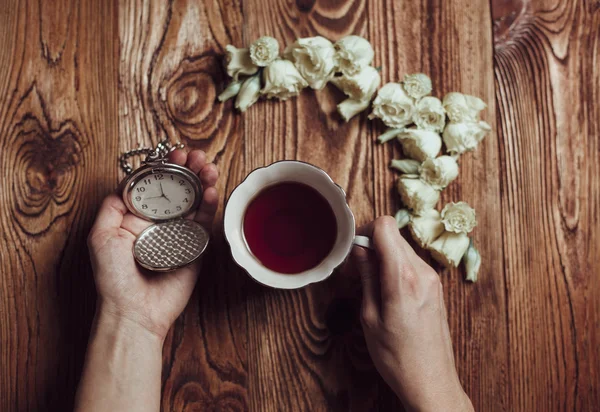 Teatime fantasy on a table — Stock Photo, Image