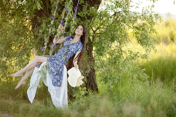 Provence story of a beautiful girl — Stock Photo, Image