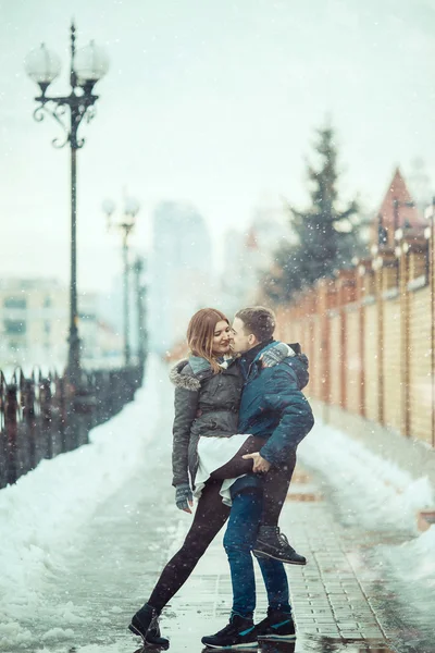 Amore città invernale — Foto Stock