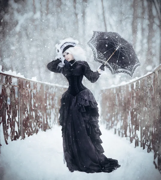 Kar thruogh yürüyüş