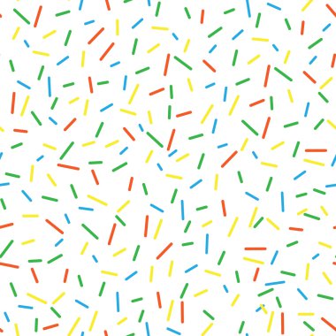 Dikişsiz desen parlak lezzetli vektör donuts arka plan serpiştirir. Karikatür tarzında halka arka plan 