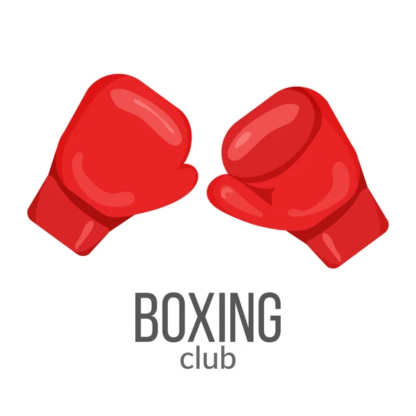 Guantes de boxeo icono rojo aislado en el fondo blanco. Juego de ilustración de equipamiento deportivo para flayers de gimnasio o fitness . — Archivo Imágenes Vectoriales