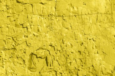 Beton sarısı duvar yüzey dokusu. Soyut grunge parlak aydınlatma renk arkaplanı yaşlanma etkisi ile. Kopyalama alanı