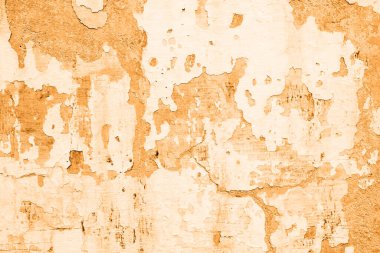 Beton kadife çiçeği sarı renkli duvar yüzey dokusu. Soyut grunge parlak turuncu renk 2021 arkaplan ve yaşlanma etkisi. Kopyalama alanı