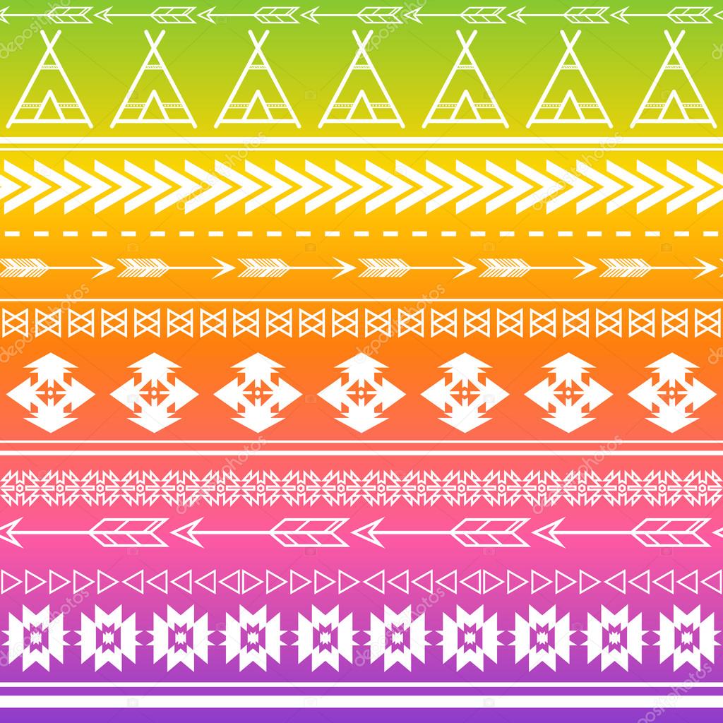 Aztec Tribal Patterns Wallpaper