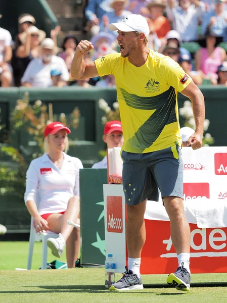 AustralianaCopa Davis capitán del equipo Llayton Hewitt — Foto de Stock