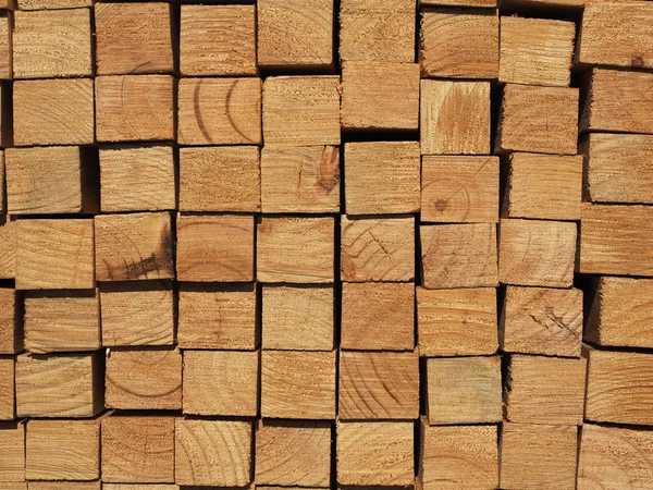 Cut face surface of a pile of plantation grown dressed pine for industrial packaging — Stock Photo, Image