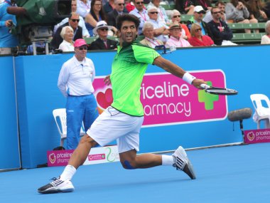 Fernando Verdasco Kooyong Tc, bir ters vuruş sonra slaytlar