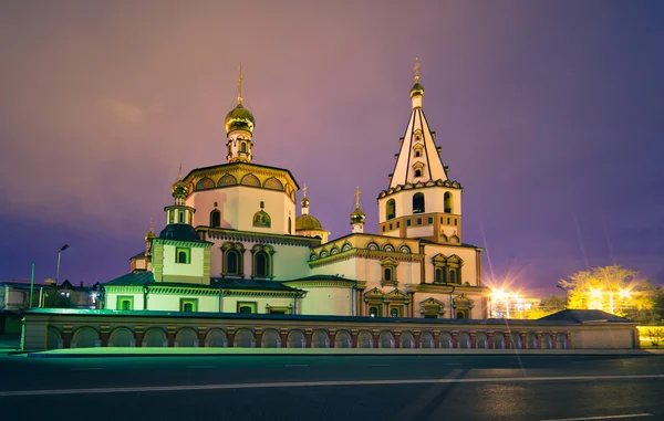 Igreja Irkutsk de tarde — Fotografia de Stock