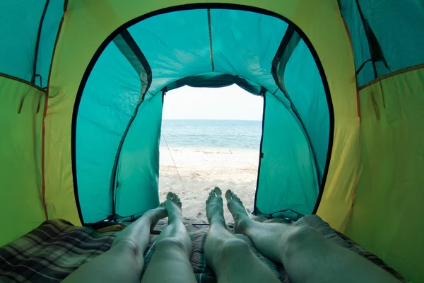 Zelten am Baikalsee — Stockfoto