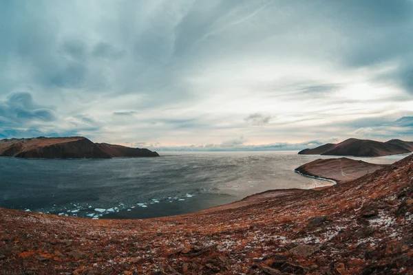 추운 겨울 바이칼 빙원 — 스톡 사진