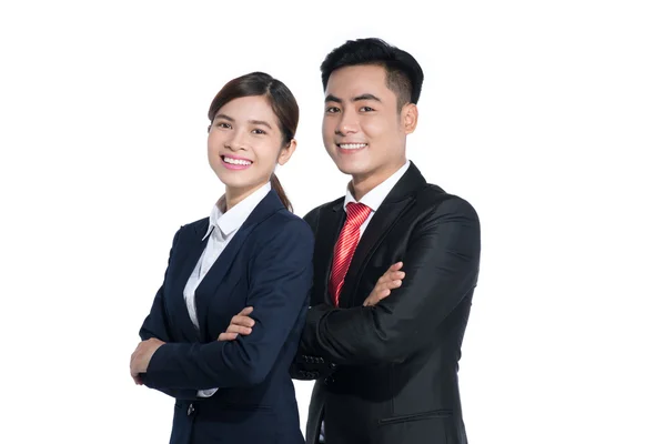 Asian business man and woman — Stock Photo, Image