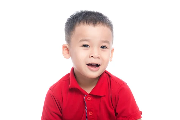 Adorável jovem feliz asiático menino — Fotografia de Stock