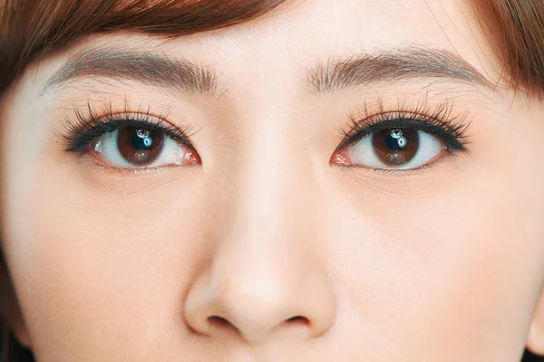 Closeup Shot Young Woman Eyes Makeup — Stock Photo, Image