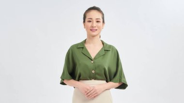 Çekici güzel, pozitif Asyalı kadın.,