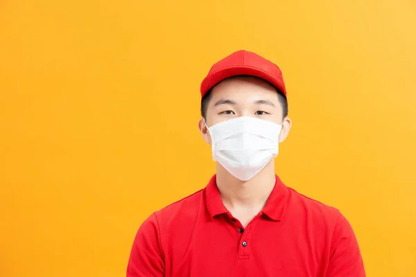 Online Zustellung Oder Paketdienst Während Der Quarantäne — Stockfoto