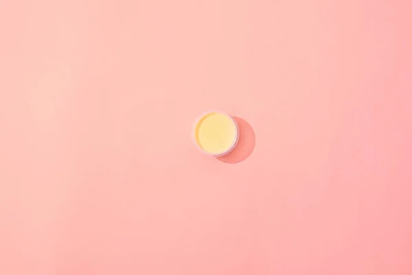 Minimalistische Stijl Setup Van Crème Karamel Roze Achtergrond — Stockfoto