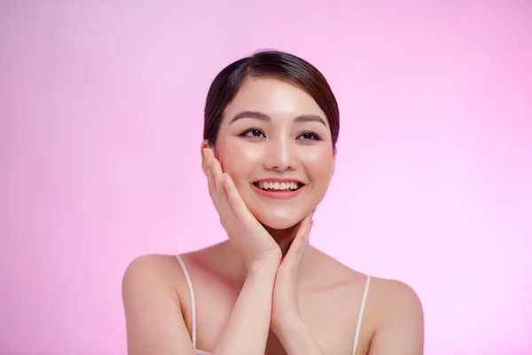 Beautiful Woman Skin Care Concept Face Beuty Close Healthy Clean — Stock Photo, Image