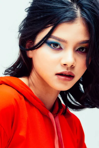 Atraente Asiático Mulher Closeup Retrato — Fotografia de Stock