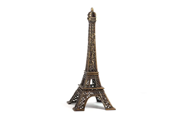Tour Eiffel isolée sur blanc — Photo