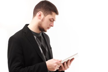 tablet ile işadamı