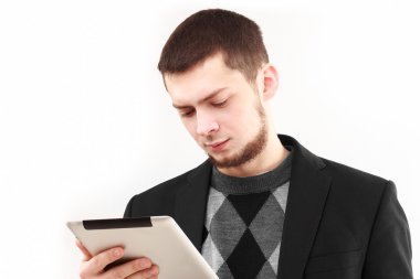 tablet ile işadamı