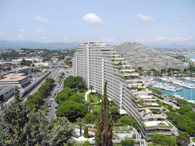 Cityscape Villeneuve-Loubet, Fransa.