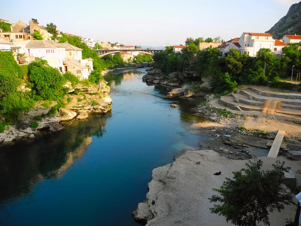 Paisagem da cidade de Mostar, Bósnia e Herzegovina . — Fotografia de Stock