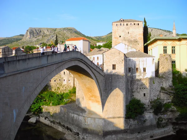 Ponte Vecchio nella città di Mostar . — Foto Stock