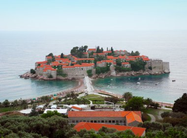 Karadağ'daki St. Stephen'ın Adası.