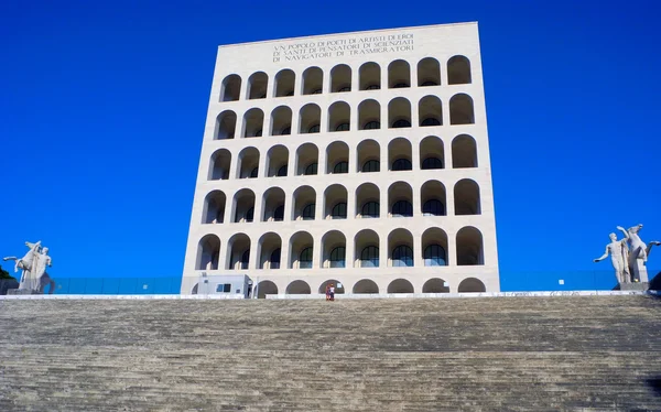 Colosseum Square i Rom. — Stockfoto