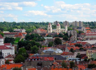Manzara Vilnius, Litvanya.