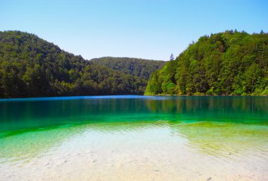 Büyük göl Plitvice.