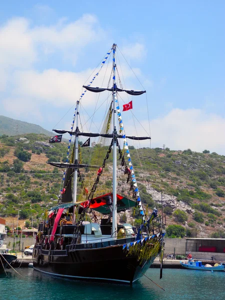 Turist yacht i Tyrkiet . - Stock-foto