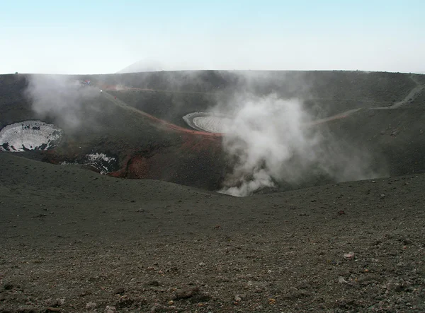 Cratera de Etna . — Fotografia de Stock