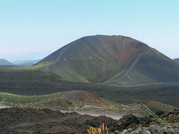 埃特纳火山陨石坑. — 图库照片