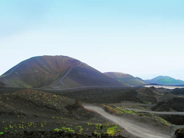 Tájképi kráterek az Etna. — Stock Fotó