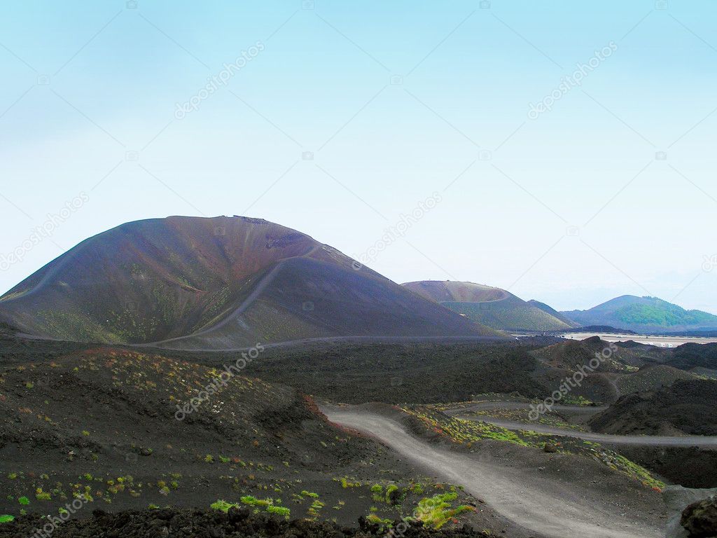 Landscape Craters of Etna.