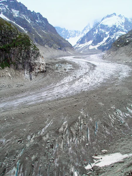 Lodowiec Mer de Glace. — Zdjęcie stockowe